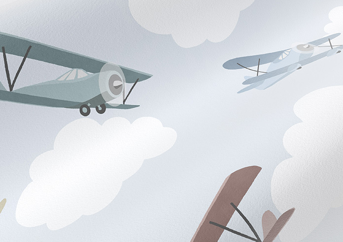 Flying Ace, Rainbow - Made to Measure Curtains - Image 4